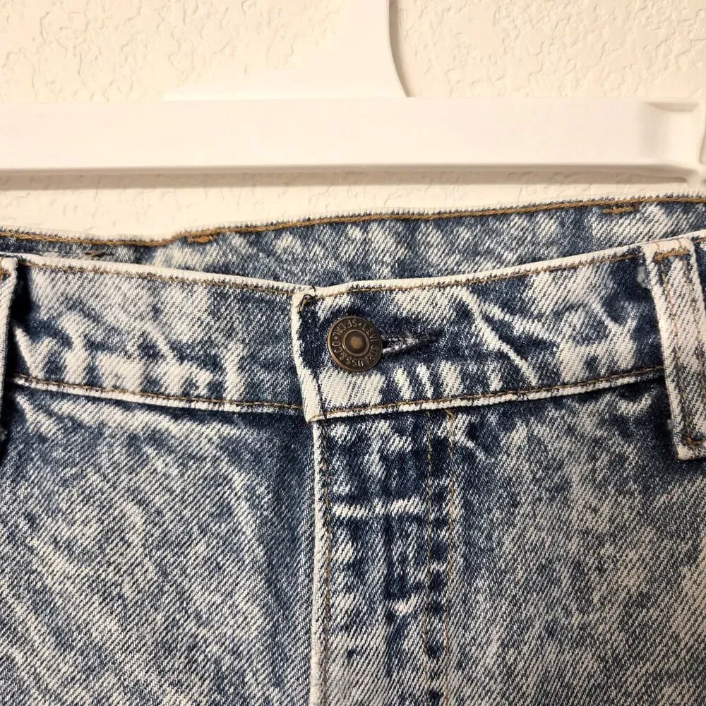 Vintage 80s Retro Levis 540 Acid Wash Jeans Blue USA 34x30 (38x32 Tag)